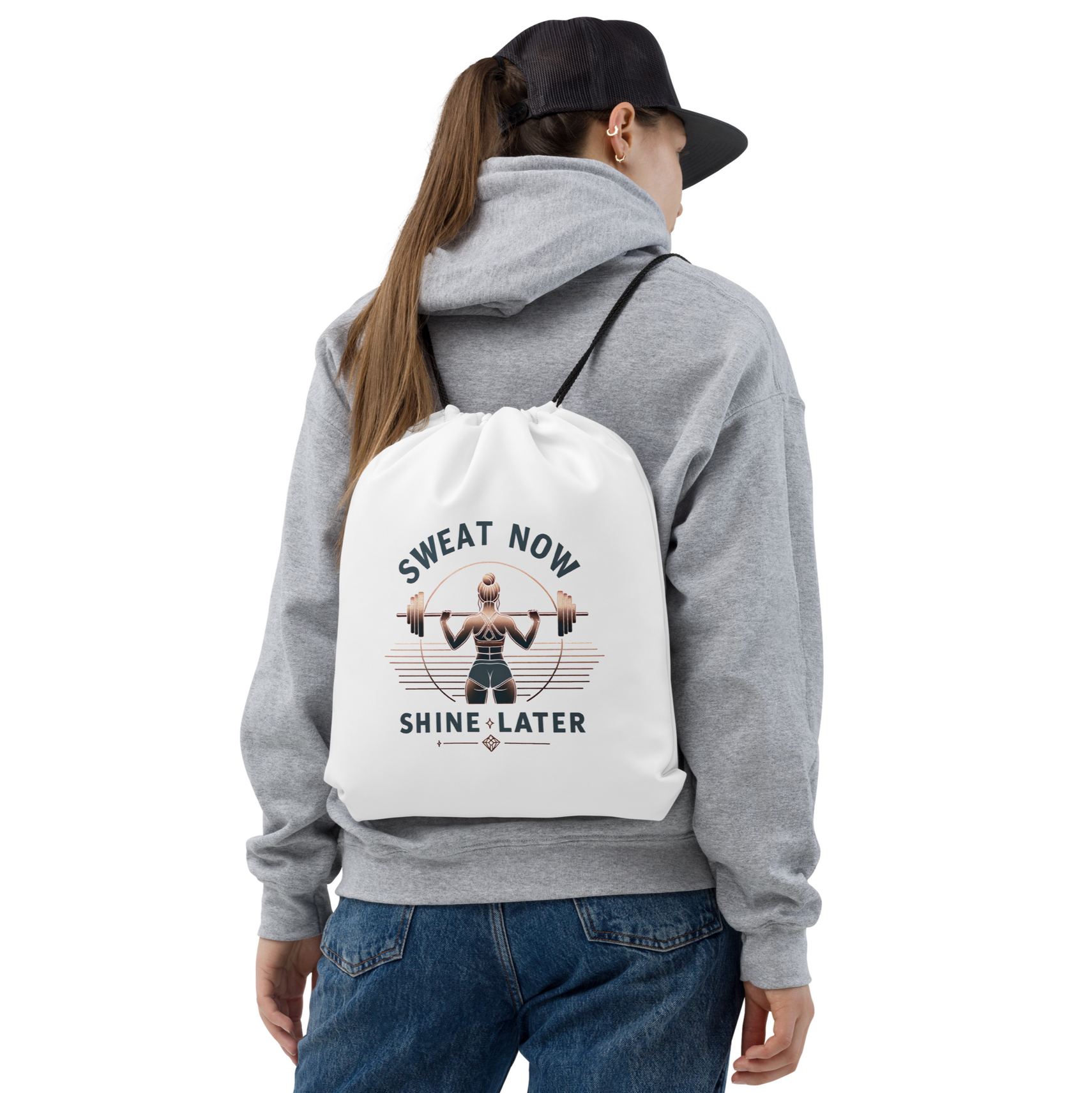 Sweat Now Shine Later - Draw String Bag