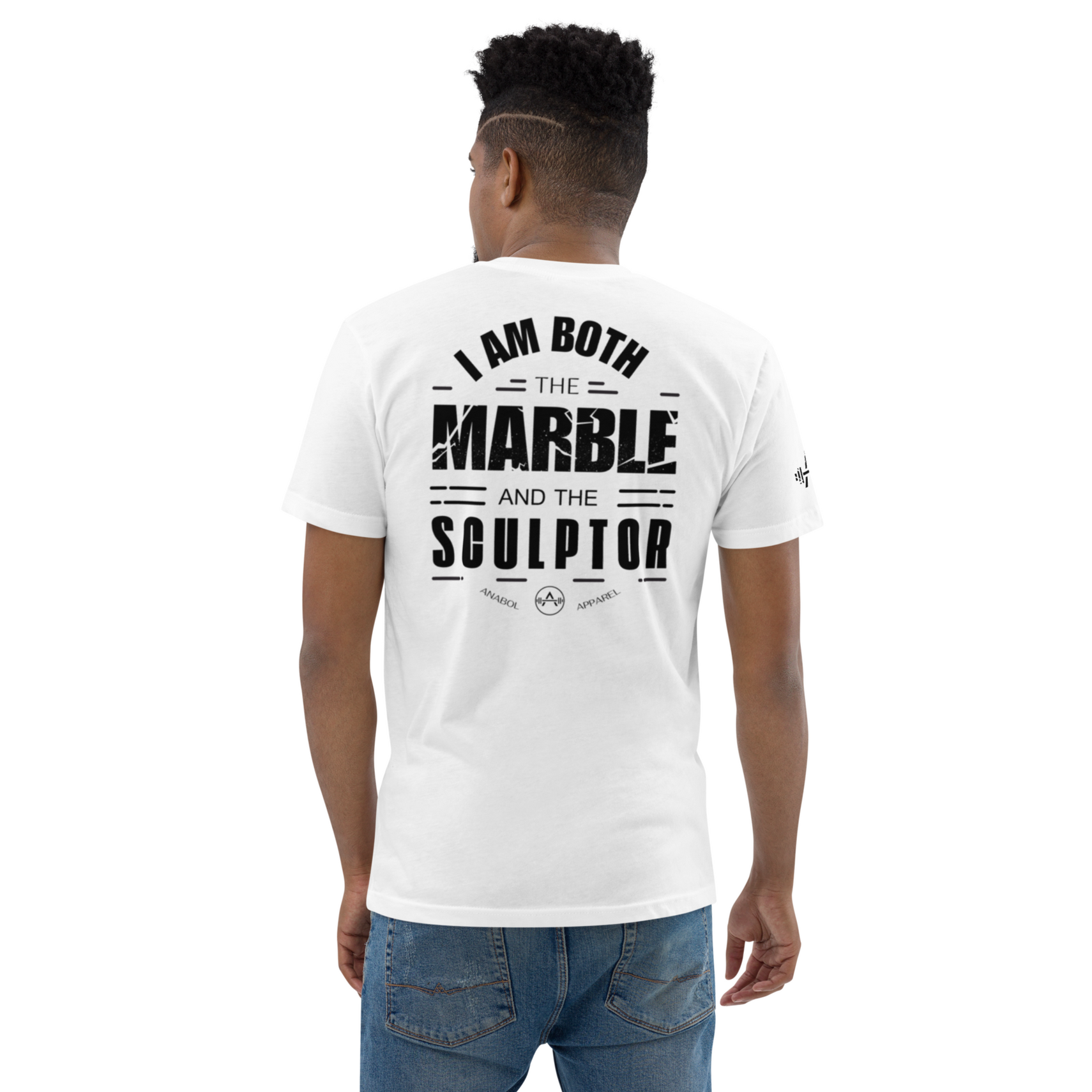 I Am Both - Short Sleeve T-shirt (Black Text)