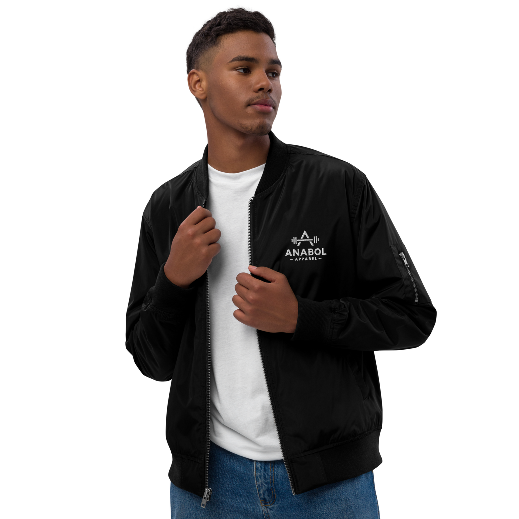 ANABOL Apparel - Embroidered Bomber Jacket